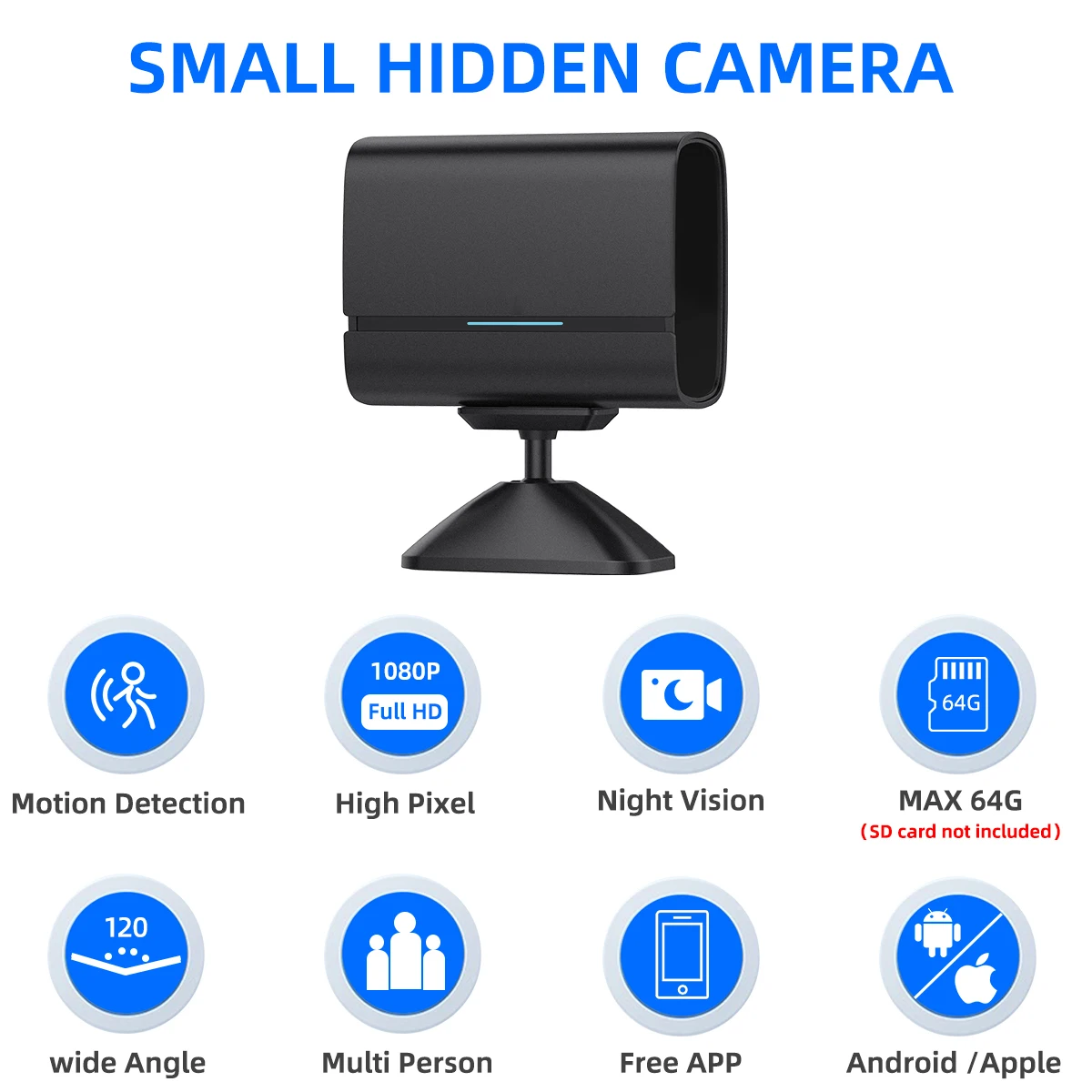 Wifi Camera Home Security Mini Camera 500mAh Audio Cam for Meeting Recording Wireless Mini IP Camera enlarge