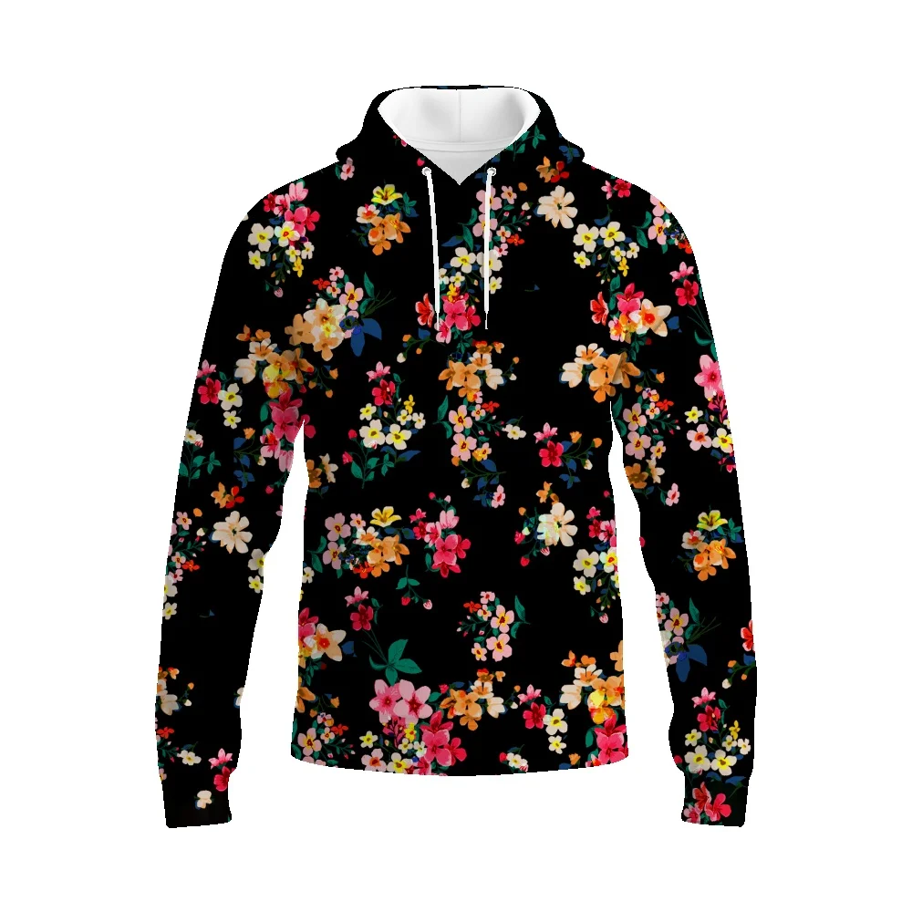 

Мужской и женский свитер с капюшоном, бархатный свитер с капюшоном и принтом в виде зеленых растений в американском стиле, Осень-зима