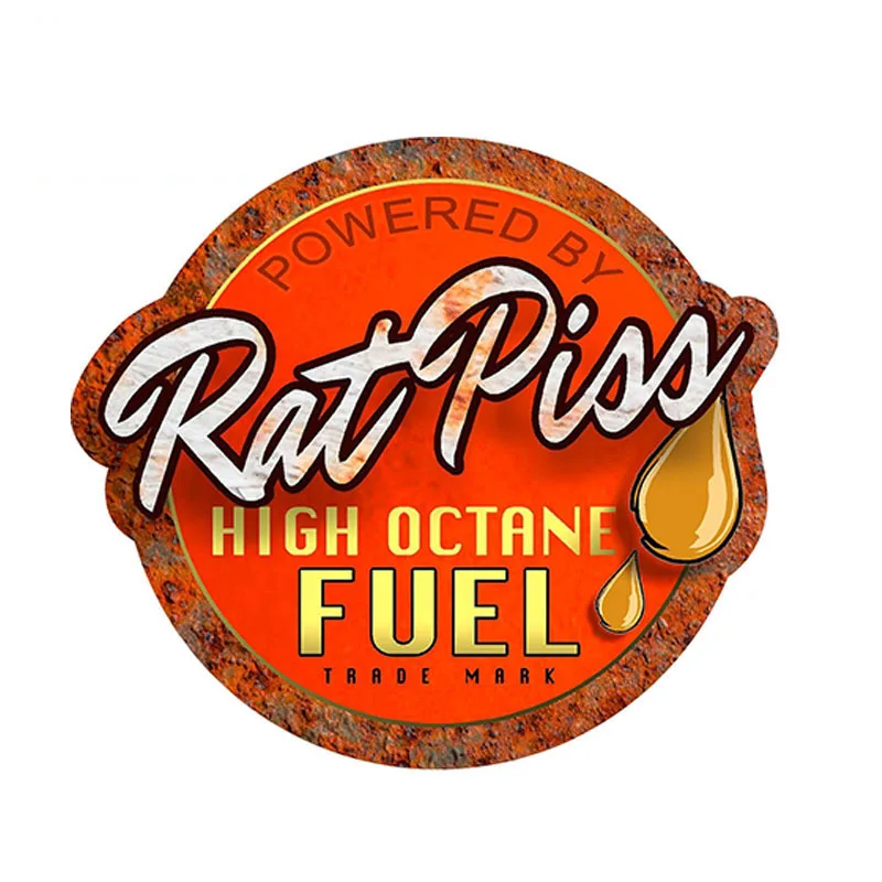 

Z169# Car Sticker Rat Rod Rat Piss High Octane Fuel Accessories Pegatinas Para Coche DIY Car Styling