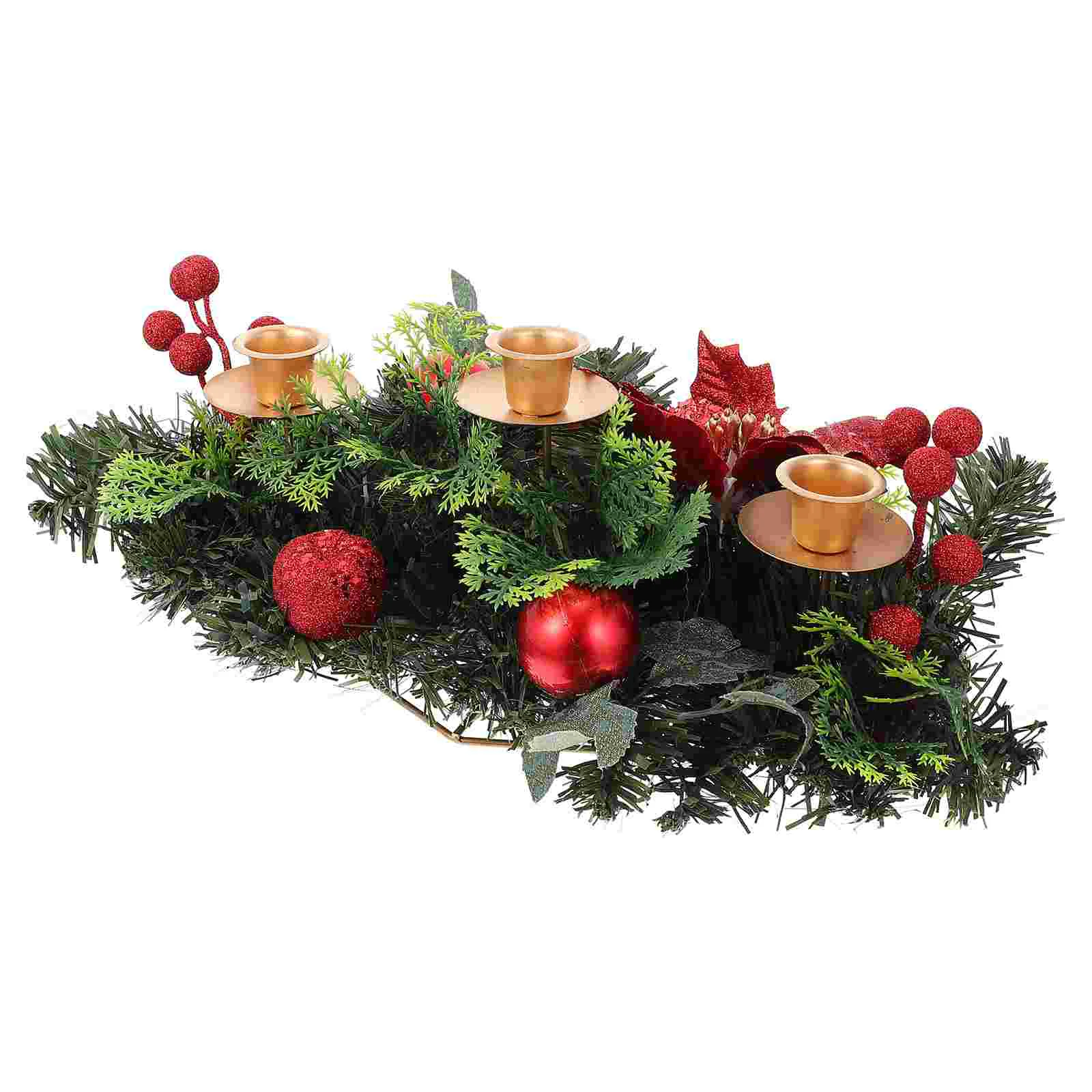 

Christmas Holder Wreath Minirings Wreaths Candlestick Stand Holiday Table Votive Ring Pretty Rustic Iron Candleholder Tea Light