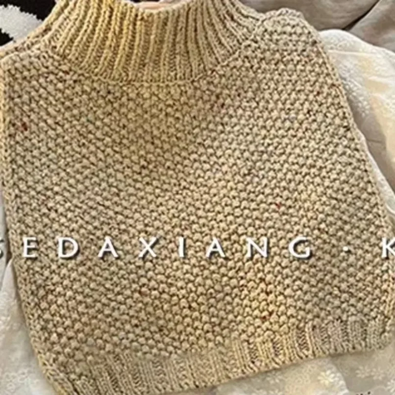 Жилеты комплект детской одежды осенние модные джинсы вязаный жилет кружевная