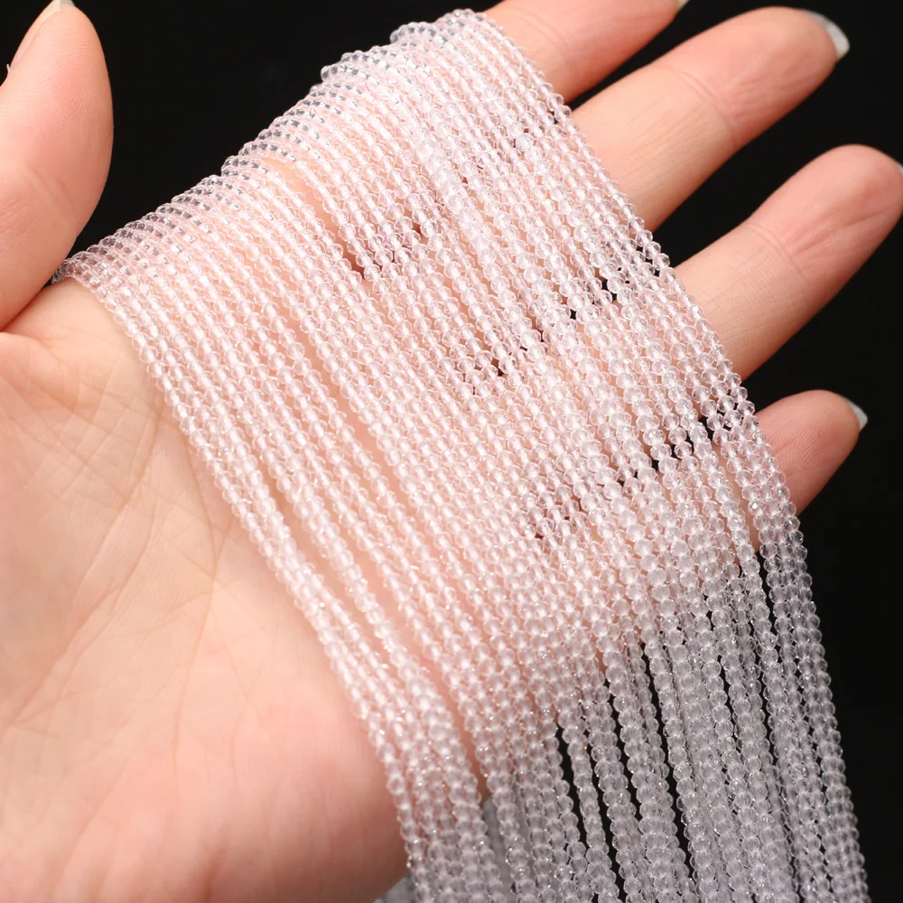 

3pcs Natural Semi-precious Stone Beads White Spinels Loose Stone Beads For Jewelry Making DIY Bracelet Necklace Wholesale 2mm