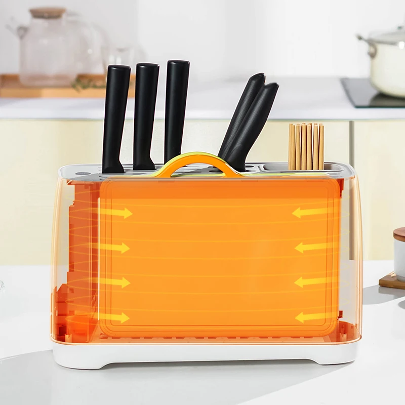 Машина для сушки и дезинфекции ножей XiaoMi с интеллектуальной УФ-стерилизацией, домашняя стойка Mija APP без мертвых углов антибактериальная.