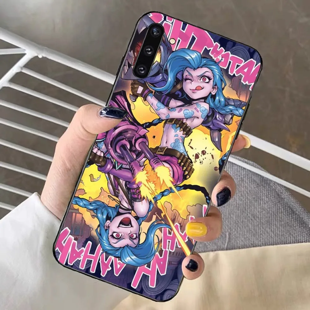 Anime Arcane Jinx-Vi Phone Case For Samsung Note 8 9 10 20 pro plus lite M 11 30 21 31 51 A 22 42 02 03