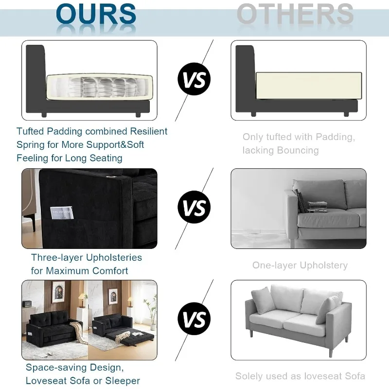 Модернизированная полноразмерная кровать шириной 64 дюйма на 84-дюймовую толстая