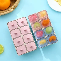 newest arrival ice cream mold 8 ice letter popsicle mold set reusable ice cream mold with stick ans lid creative kitchen tool