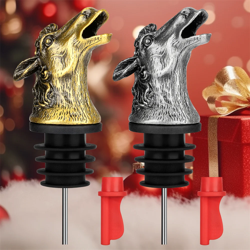 Ретро металлическая голова лошади винный рот барные аксессуары шампанское