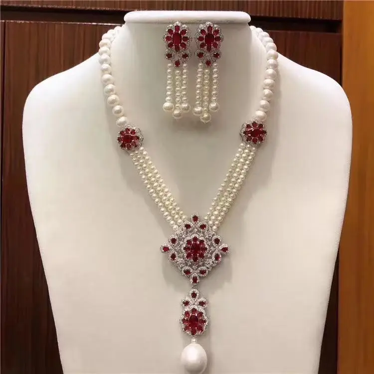 

janekelly Hotsale African 2pcs Bridal Jewelry Sets New Fashion Dubai Full Jewelry Set For Women Wedding Party Accessories Design