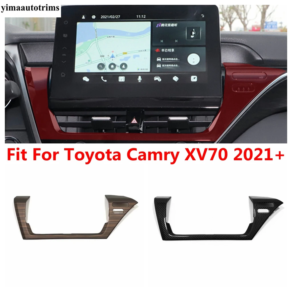 

Dashboard Central Air AC Conditioning Vent Outlet Frame Cover Trim For Toyota Camry XV70 2021 - 2023 ABS Accessories Interior