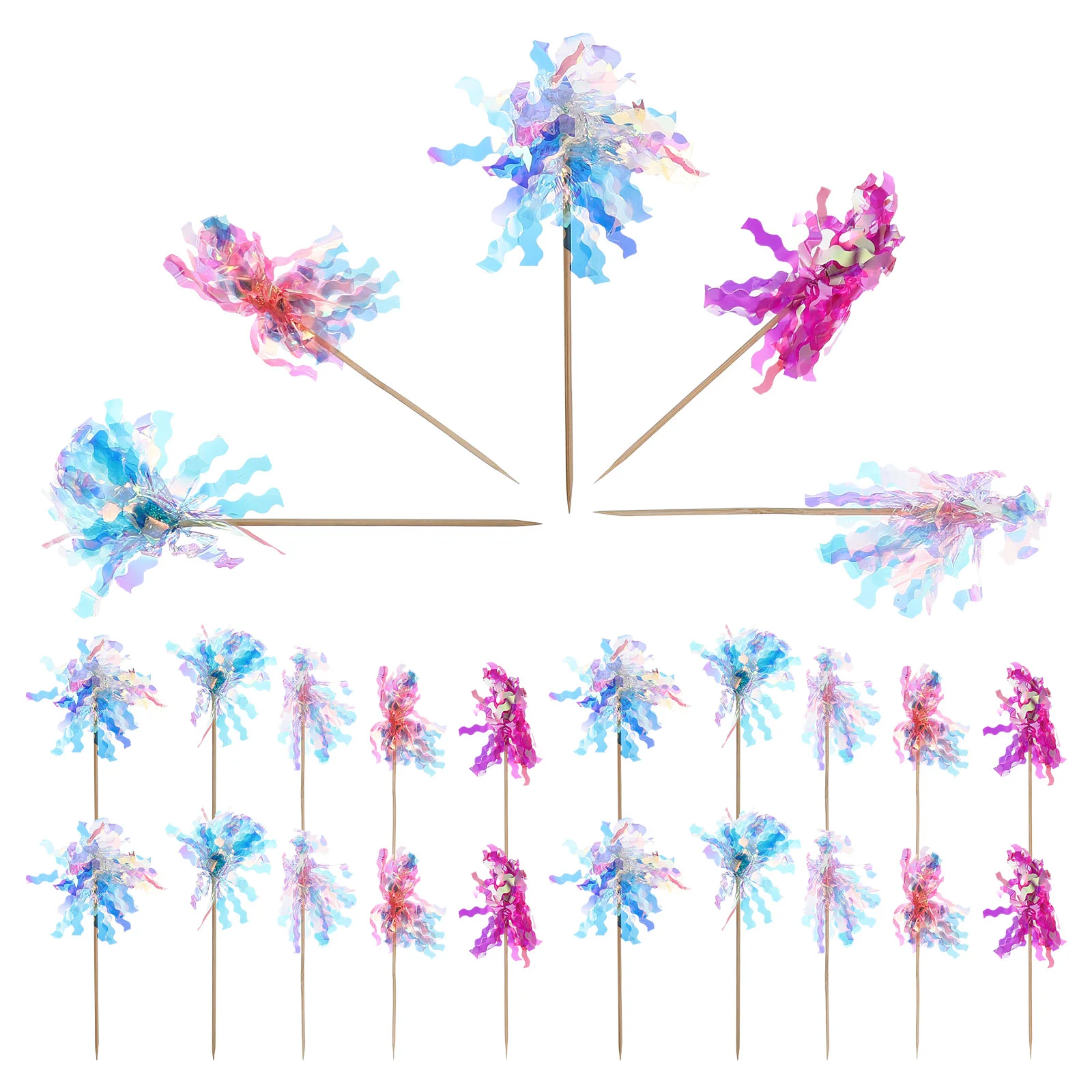 

30 Pcs Party Cake Decorations Wedding Holiday Snack Dessert Topper Birthday