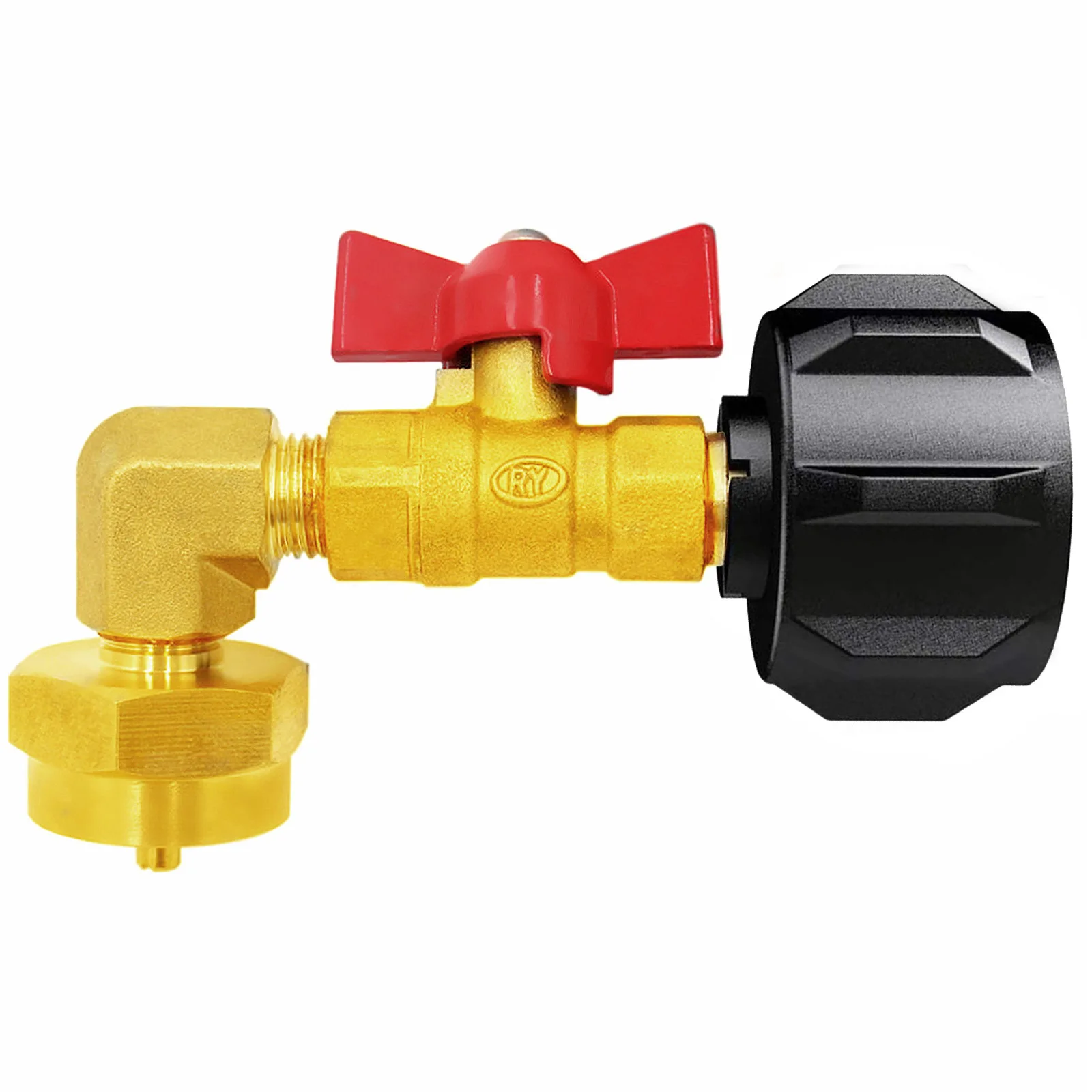 

QCC Inflatable Connector with Switch American 1 Pound Gas Tank Cross over Sub Control Valve with Ball Valve