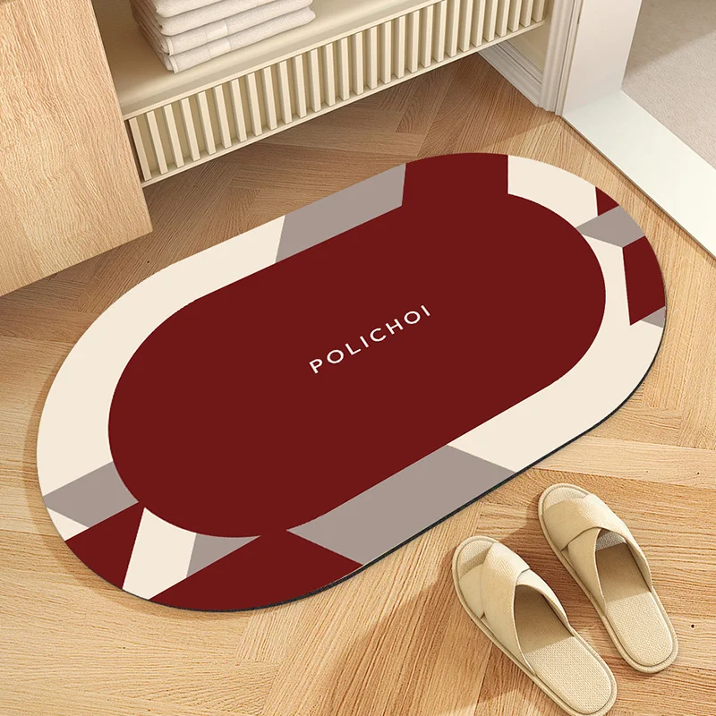 

Роскошный диатомит в скандинавском стиле, искусственный пол, коврик для ванной, быстросохнущие коврики для ног, Противоскользящие коврики для комнаты, коврик для туалета