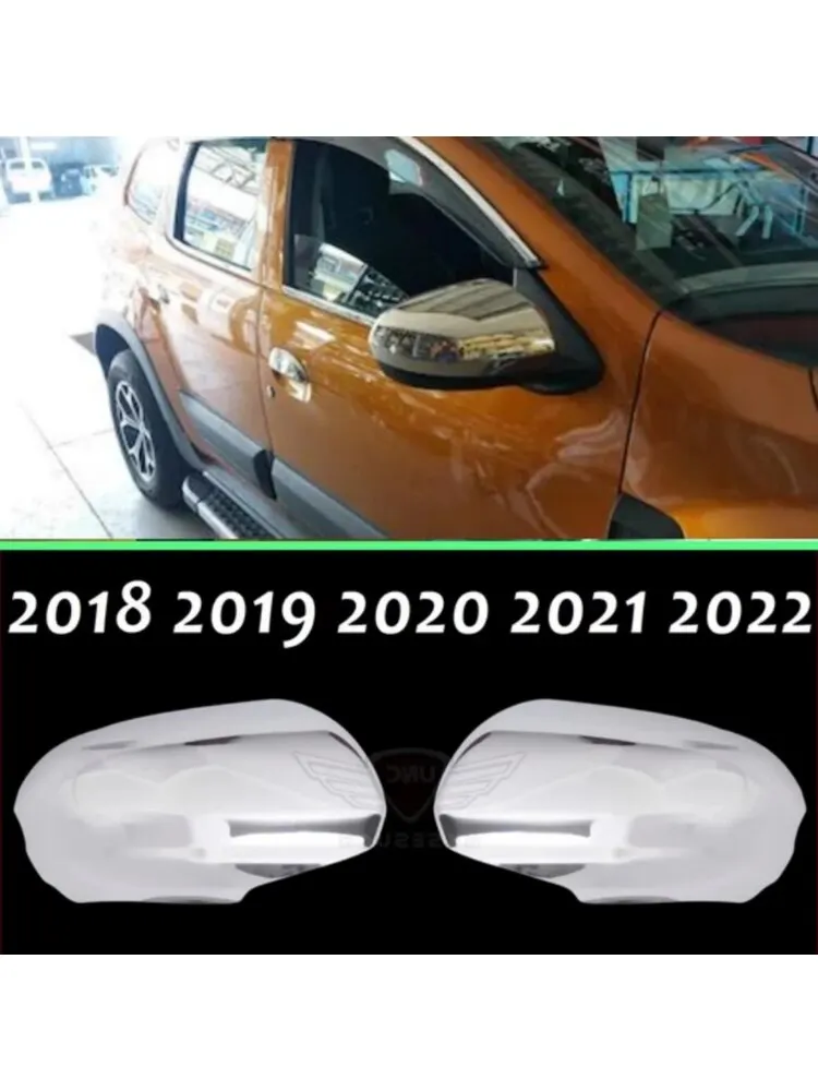 

Renault Dacia Duster 2018-2022, хромированные Чехлы для зеркал, автомобильные аксессуары, 2 шт., Высококачественная хромированная крышка, Внешние детали для тюнинга
