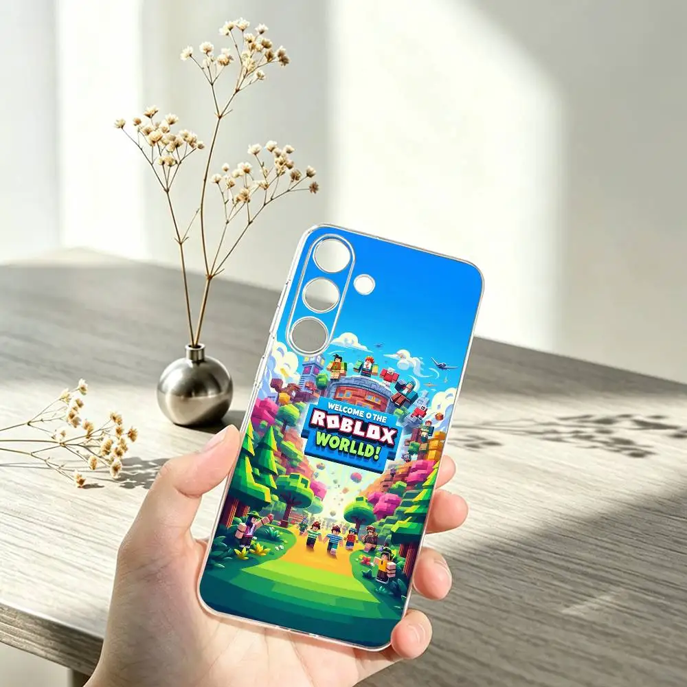 Фото Чехол для телефона Game R-Robloxs Hot для Samsung A10,12,20,21S,30,31,40,50,51,52,70,71, прозрачный чехол №4