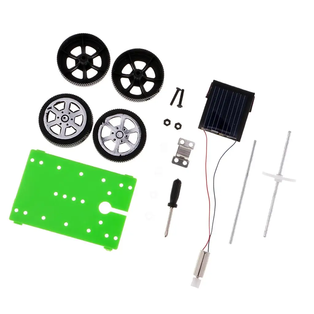 DIY собранная радиоуправляемая модель автомобиля на солнечной энергии игрушечная