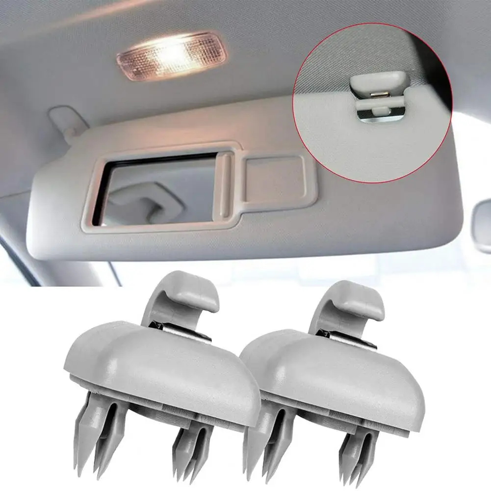 

2Pcs Interior Sun Visor Hook Clips Bracket for Audi A4 B6 B7 A4L Q5 A7 Q7 Q3 A5