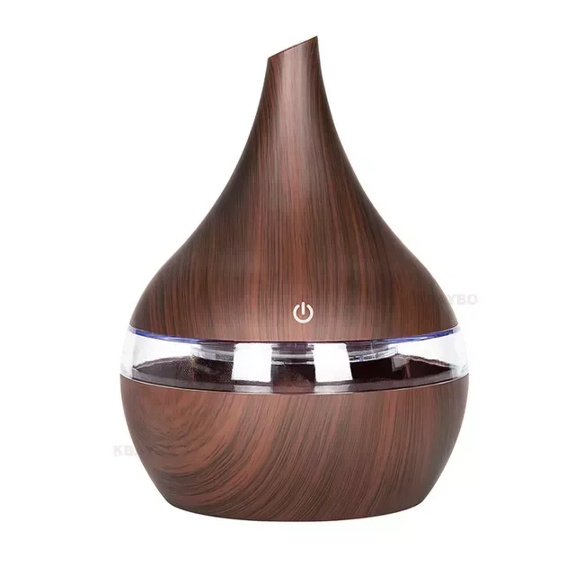 

NEW2023 New in Ultrasonic Air Humidifier USB Aroma Diffuser Essential Oil Aromatherapy Wood Cool Mist Maker LED Light For Home h