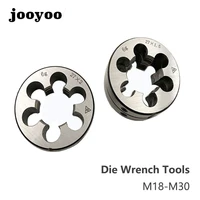 1pcs m18 m30 die cutter alloy steel wrench threaded cutting nut bolt screw thread metric twisted hand tools die wrench tools