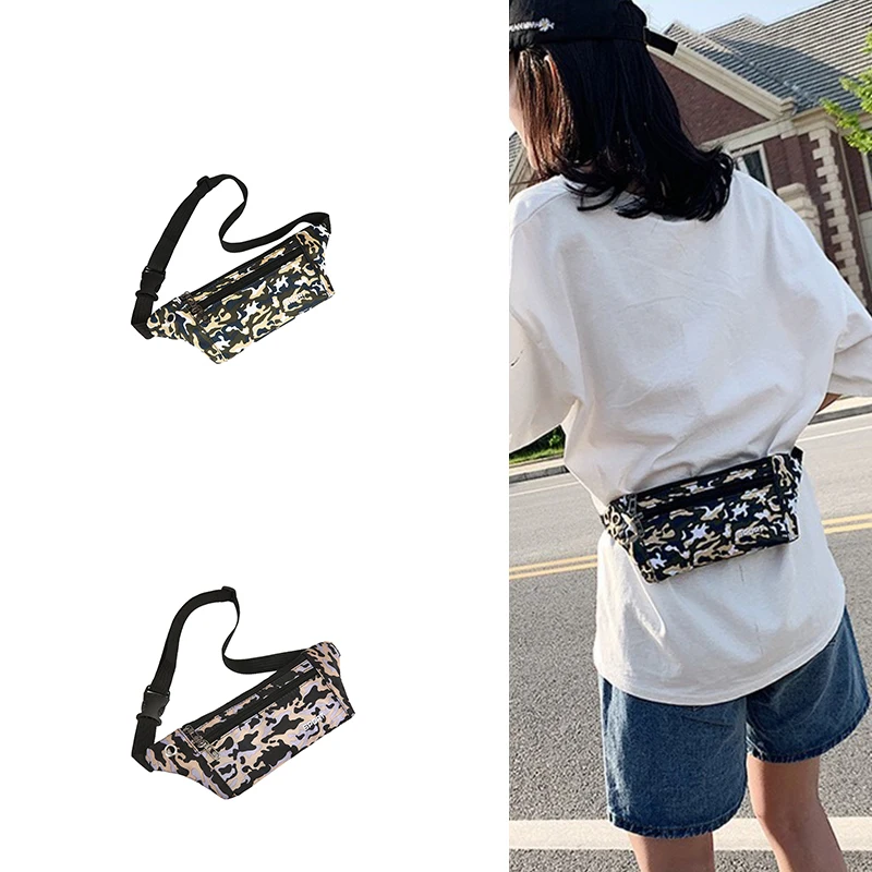 

Popular Fashionable Colours Waist Bag Polyester Custom Men Women'S Chest Bags Running Waist Bag Bum Bag With Headphone Hole