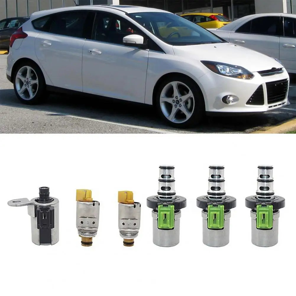

6Pcs/Set Car Solenoid Valve Quality High Performance Anti-corrosive Shift Solenoid Valve Electric Solenoid Valve