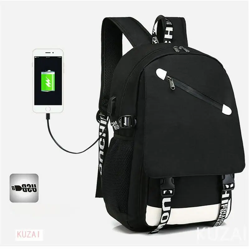 

New Kids School Backpacks Student Luminous Animation USB Charge Changeover Joint High School Bags Teenager anti-theft Backpack