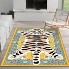 Милые ковры из кожи тигра с 3D принтом для спальни игровой коврик этнические персидские домашние коврики серия мультяшных животных детские игровые коврики