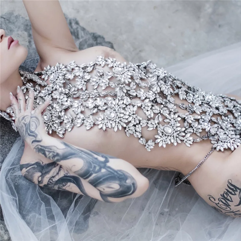 Сексуальные украшения для тела Цепочка на грудь Бикини Трехточечные стринги