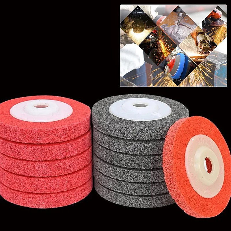 

100mm Nylon Fiber Wheel Non Woven Abrasive Disc 4'' Grinding Polishing Pad