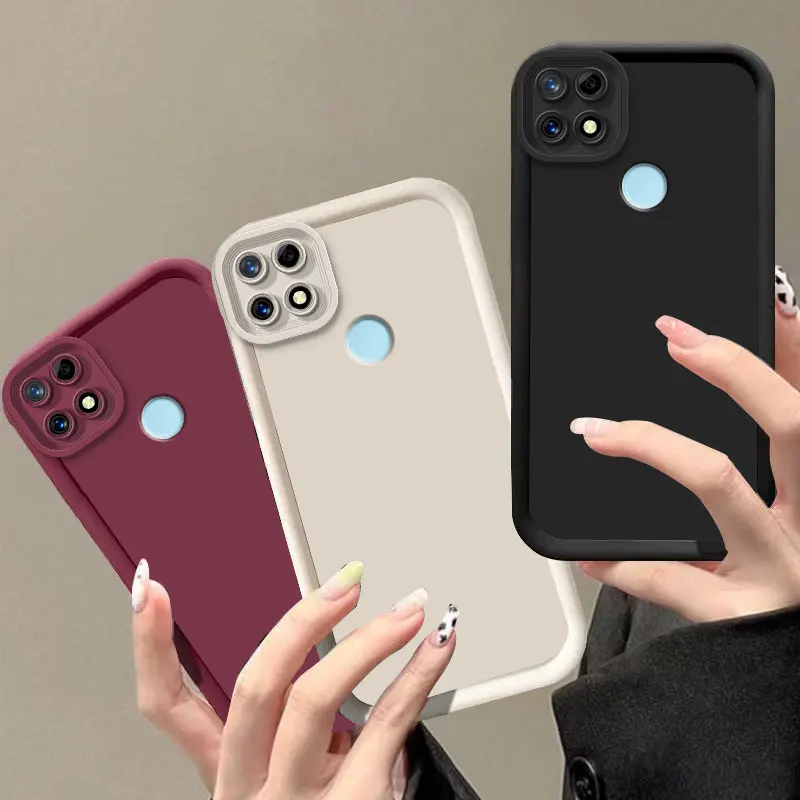 Чехол для Realme C25S C25Y C11 2021 полный пакет матовый мягкий силиконовый чехол-бампер с