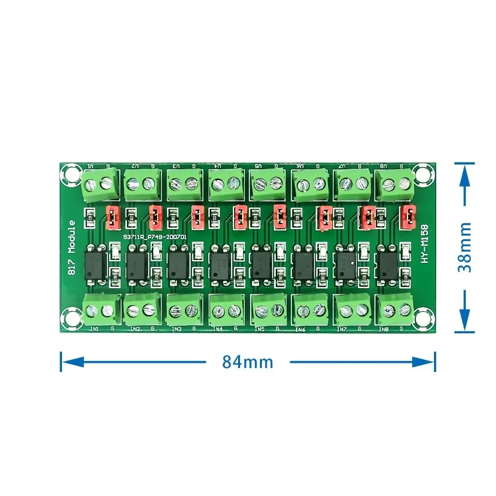 Фотоэлектрическая Изолированная плата PC817 1/2/4/8 адаптер преобразователя