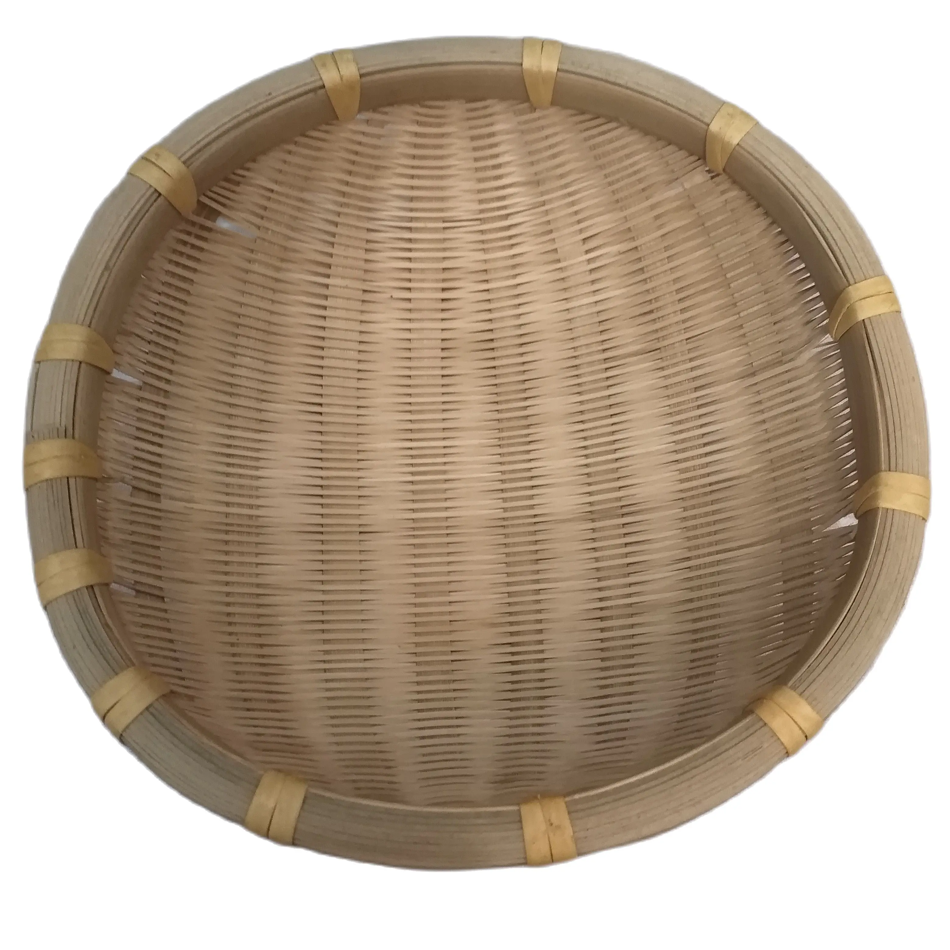 

19cm Hand-woven Small Storage Draining Snacks Melon And Fruit Bamboo Basket