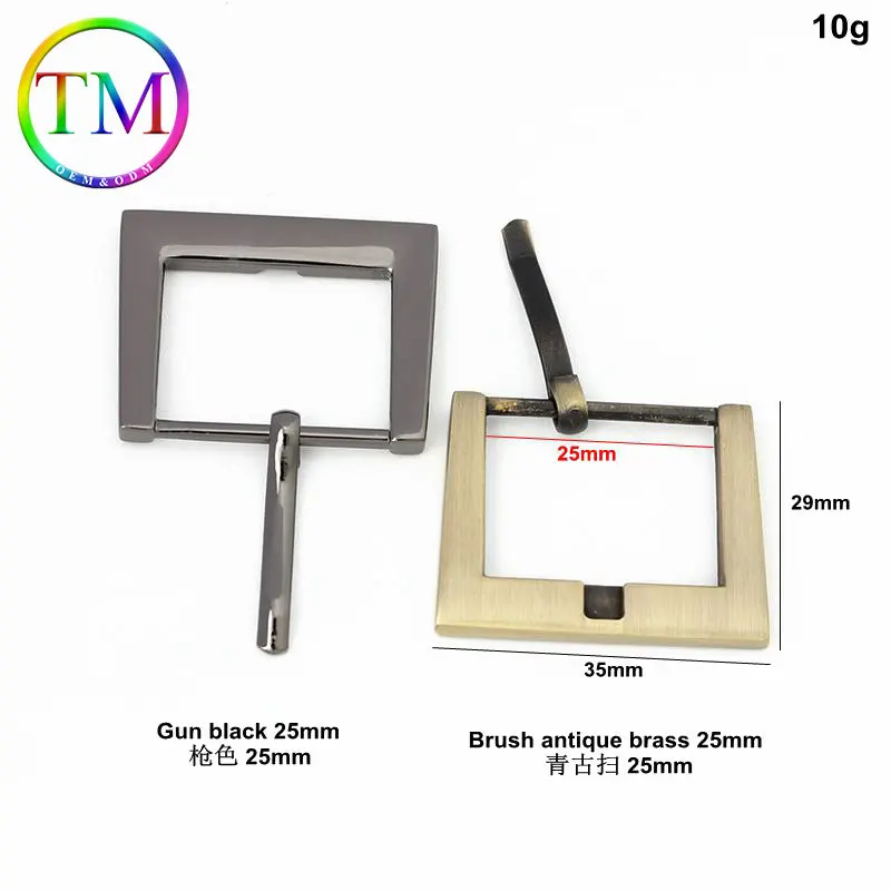 10-50Pcs High Quality Turn Buckle Flat Square Metal Pin Buckles Strap Webbing Adjustable Buckles Purse Bag Belt Accessories