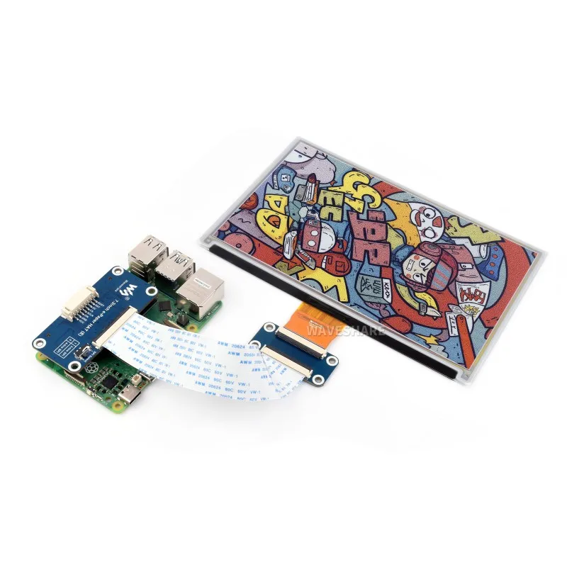 Полноцветный дисплей E-Ink Spectra 6 (E6) 7 3 дюйма низкое энергопотребление 800 × 480