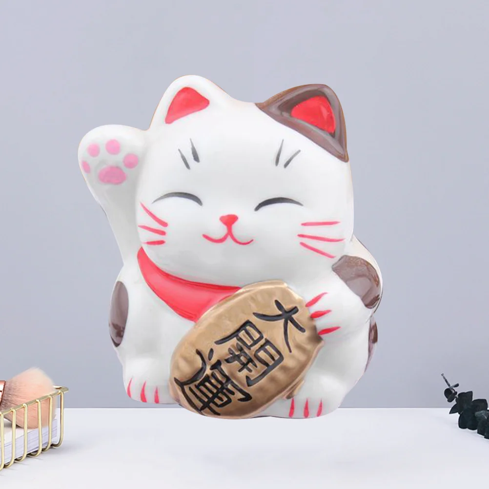 

Cat Bank Piggy Lucky Kidsfortune Money Maneki Neko Banks Chinesewavingcartoon Japanese Saving Boxasiananimal Figurine Figurines