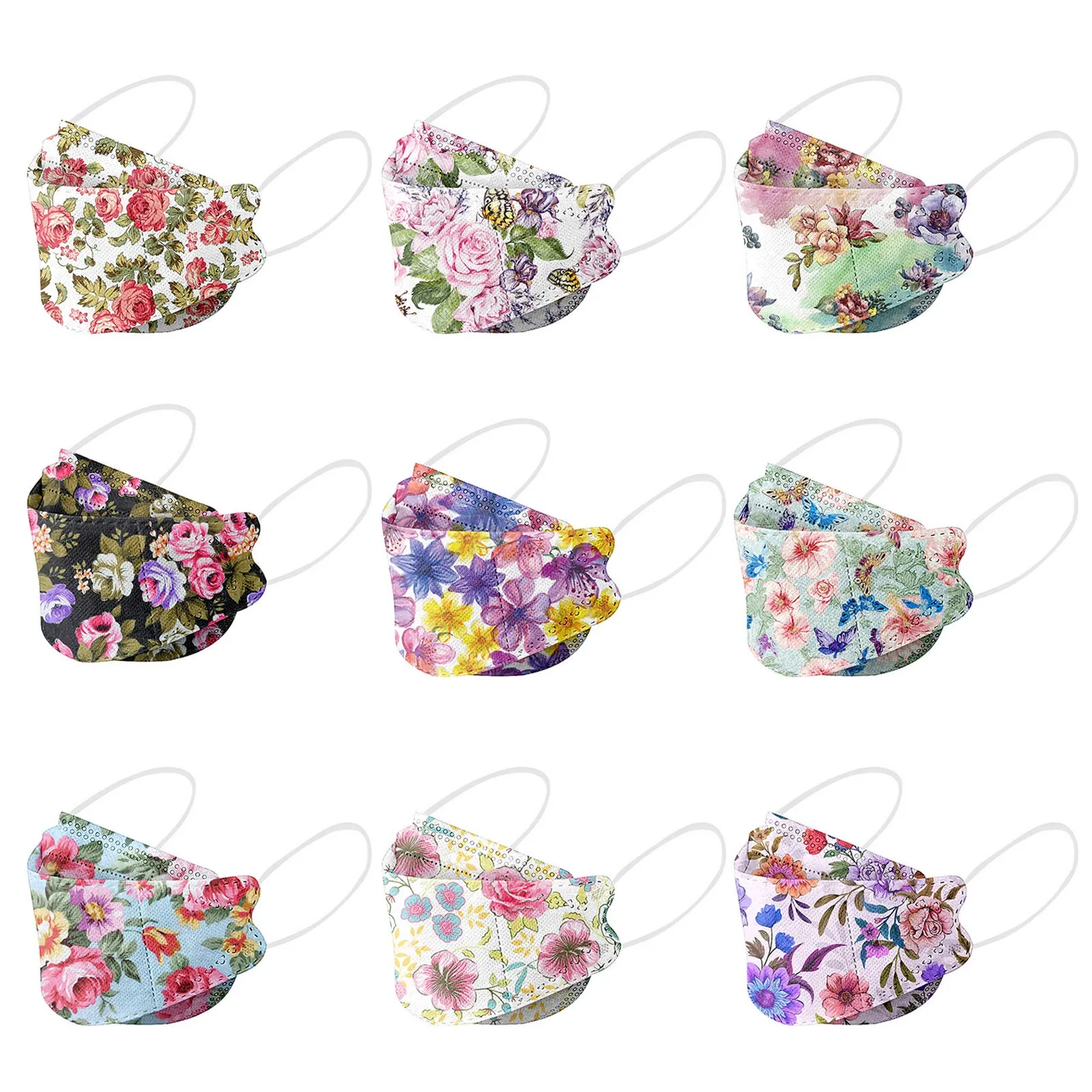 

New Disposable Mouth Mask 50pcs multic Face Mask Anti Dust 3 Ply Layer Safety Protection Mascarillas Breathable Fashion Facemask