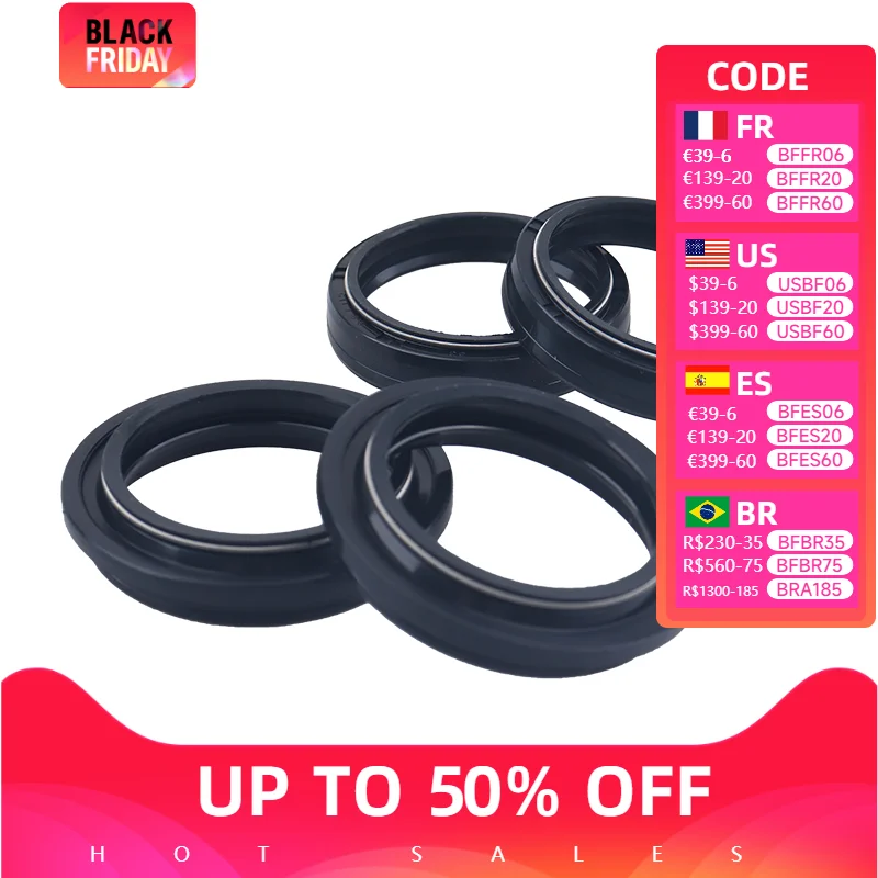 JSRAOIMG 43x55x9 5/10 5 мм мотоциклетная передняя вилка демпфер сальники и пылезащитный