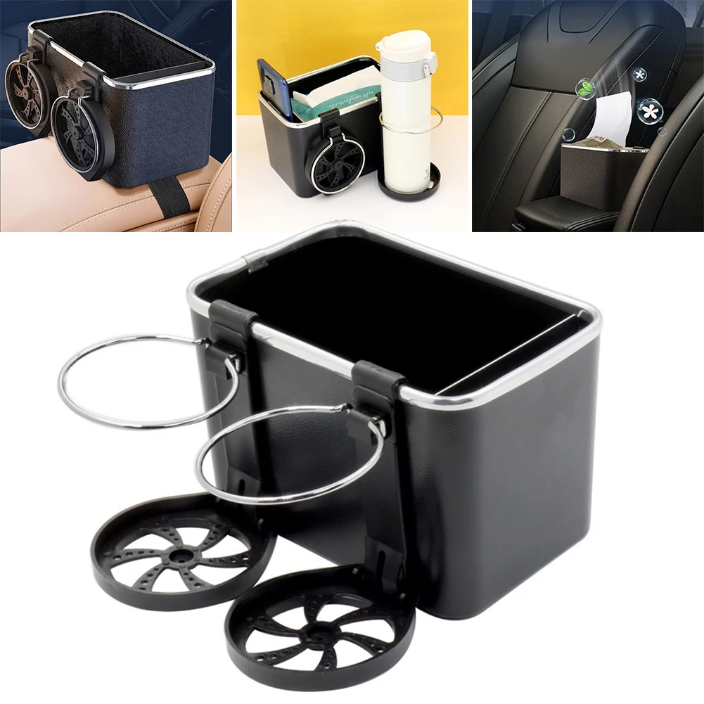 

Multi-function Car Storage Box Armrest Organizers Car Interior Stowing Tidying Accessories For Phone Tissue Cup Drink Holder