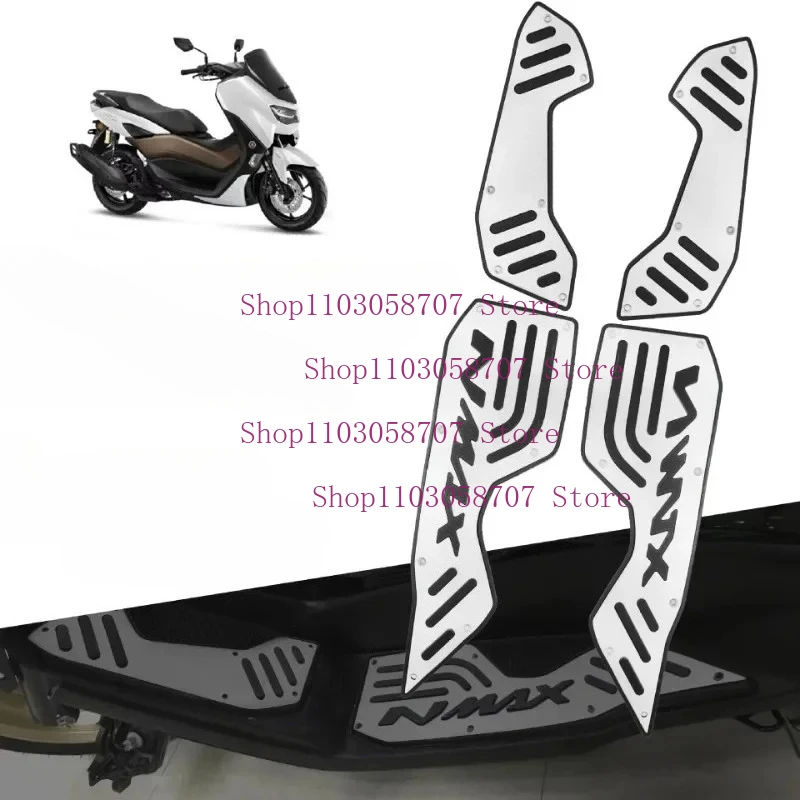 Фото Для Yamaha NMAX125 NMAX155 NMAX 155 N MAX 125 2020-2023 мотоциклетная подножка, ступеньки, пластина для ног, подставка для ног, педаль, подушечки для ног, пластина №1