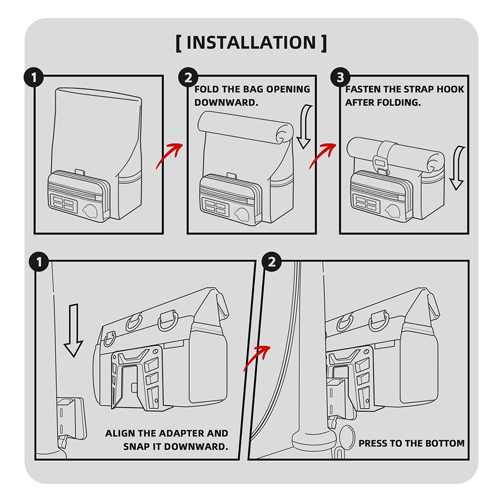 Складная велосумки Rhinowalk 4л