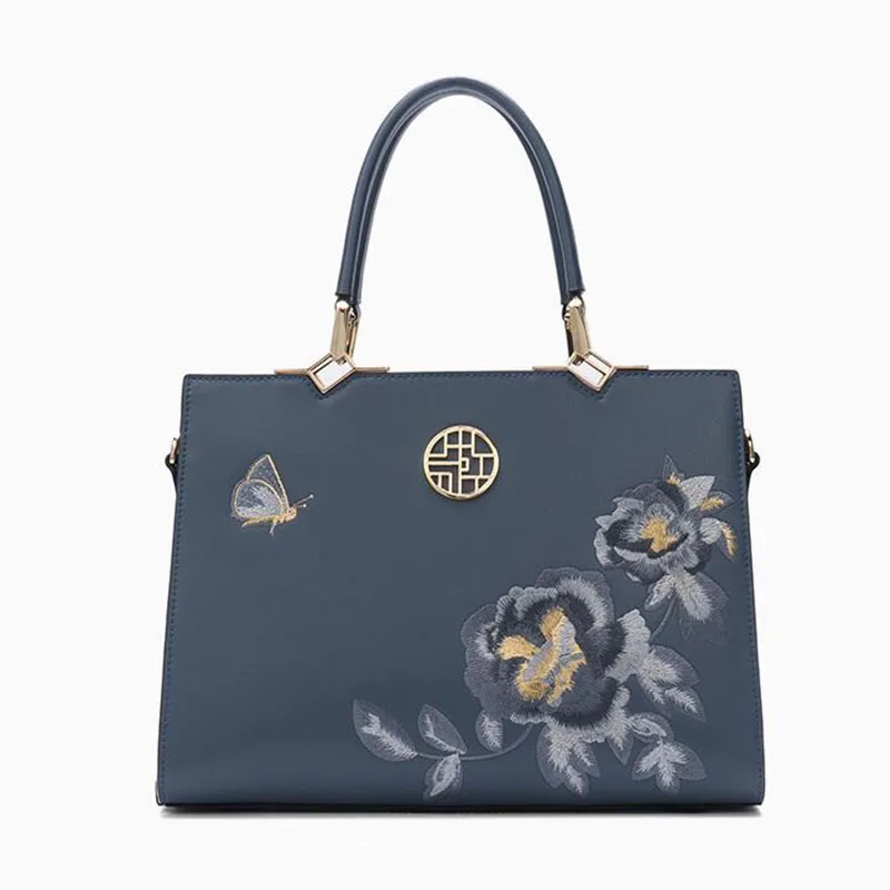 

Роскошные женские сумки, дизайнерские женские сумки, кожаные новые роскошные сумки с вышивкой, вместительные сумки на плечо, 2023