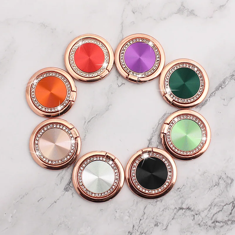 Luxury Metal Mobile Phone Socket Stand Universal 360 Degree Rotation Finger Ring Holder Magnetic For iphone 12 pro Smartphone
