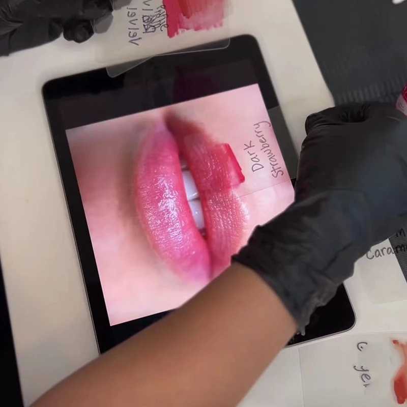 Румяна для губ часы с ламинированной бумагой румяна набор цветовых графиков