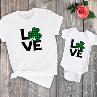 st patricks day tshirt irish love mommy and daughter matching clothes st pattys day baby girl tee mom me shamrock 2022 m