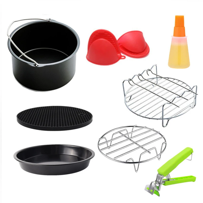

Air Fryer Accessories,Air Fryer Non-Stick Baking Pan For Phillips Air Fryer Accessories,For All 3.5QT-4.5QT, 7 Inch