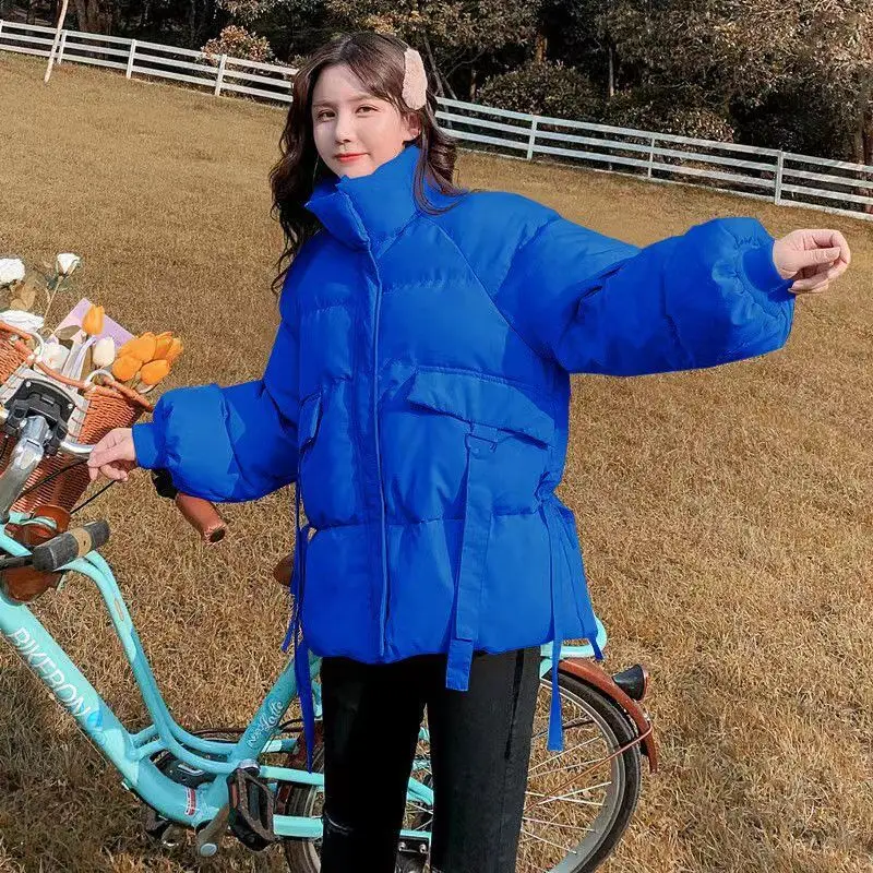2022 Winter Korean Parkas Jacket Women's School  Kawaii Girl  Short Cotton Padded Clothes College Cotton Padded Clothes