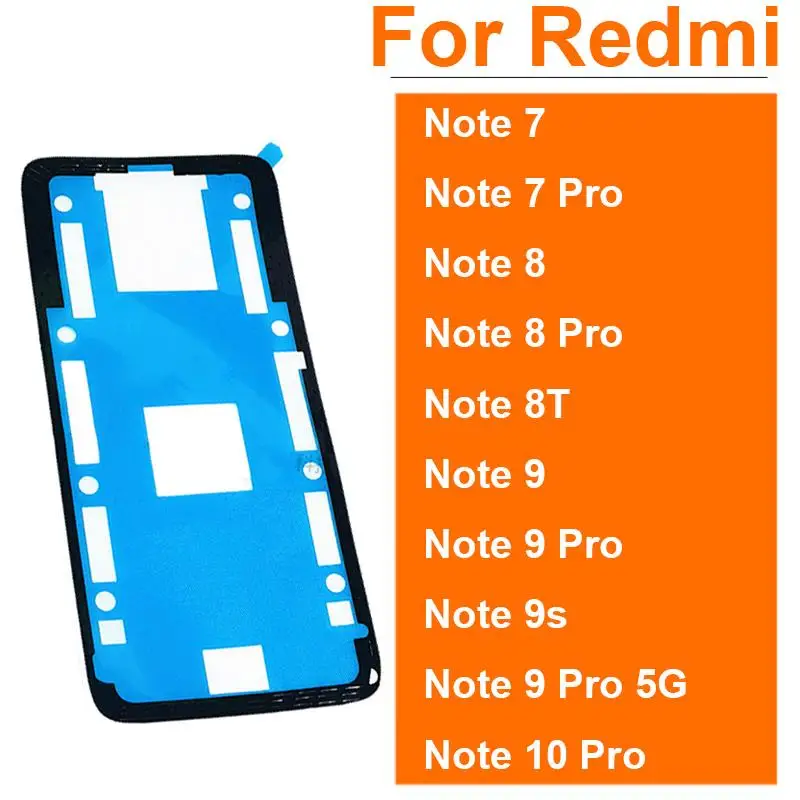 Rear Camera Sticker Touch ID & Back Battery Housing Cover Adhesive Glue For Xiaomi Redmi Note 10 9 8 7 Pro 5G Note 9s Note 8T 