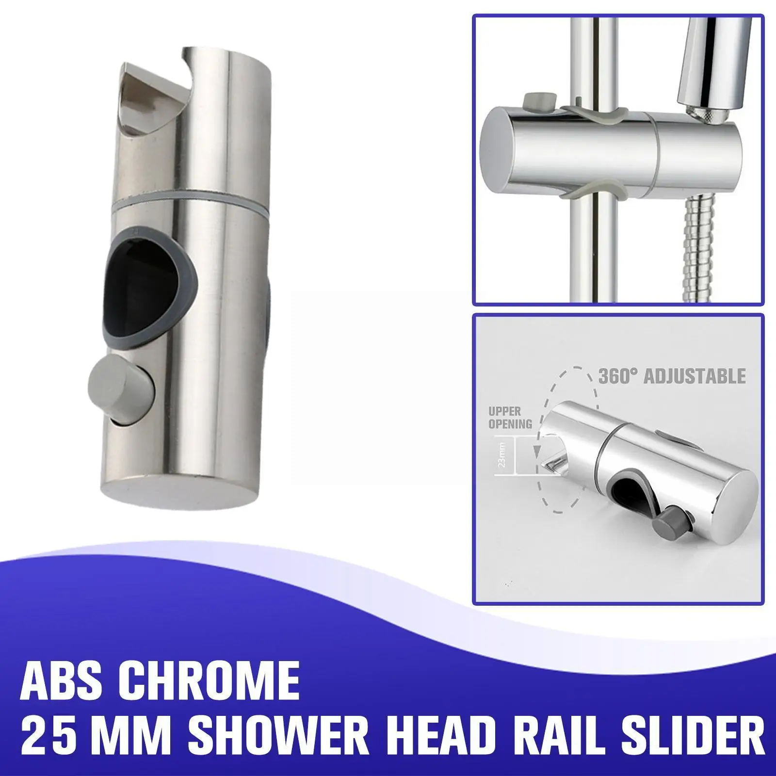 

Promotions ABS Chrome Handheld Shower Holder Bracket Adjustable Rail Bracket Slider Shower Mounting Brackets for Shower Hea J0A8