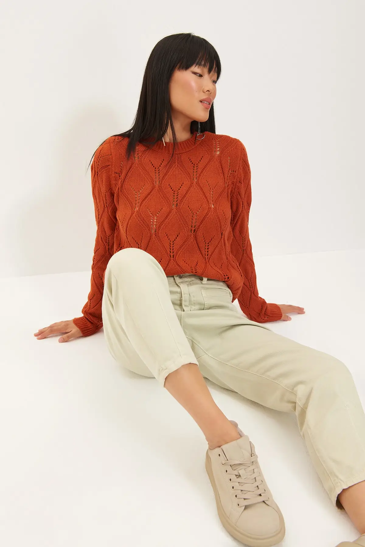 

Trendyol Cellular Knitwear Sweater TWOAW22KZ1478