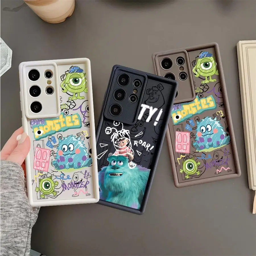Чехол для телефона Disney Fun Monsters Inc Samsung S22 S20 S24 S23 Plus Note 20Ultra S21 FE S25 Ultra S23Ultra Shell