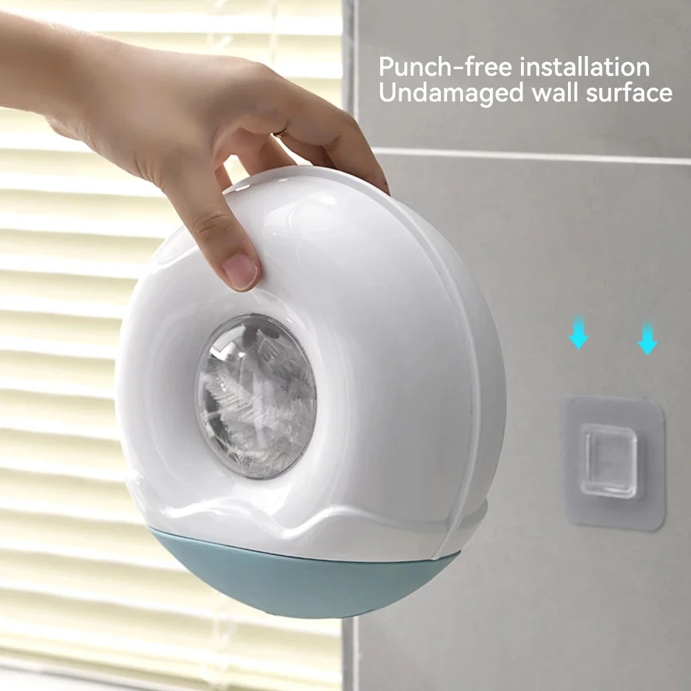 

Dustproof Wall Box Fresh Keeping Bag Storage Fresh Keeping Bag Storage Container Box Food Cover Safety Wall-mounted Punch Free